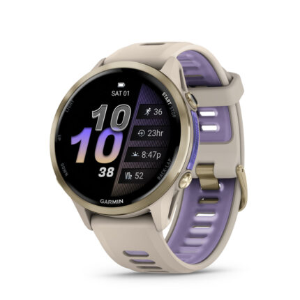 Relógio Garmin Forerunner 970 - Titânio, Cinza Francês e Índigo